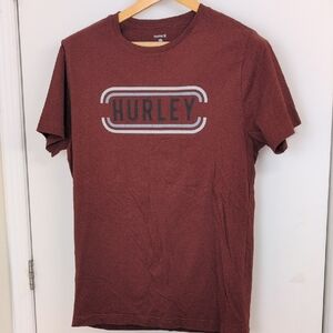 HURLEY BURGUNDY T SHIRT SIZE MEDIUM